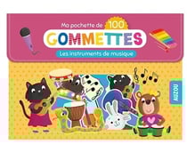 Ma pochette de gommettes : Les instruments de musique