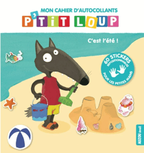 P'tit Loup - Cahier d'autocollants - C'est l'été !