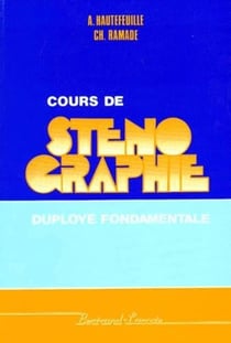 Cours de sténographie DF - manuel de l'élève