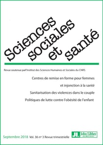 Revue sciences sociales et sante. septembre 2019 - vol 36 - n 3 - centres de remise en forme pour fe