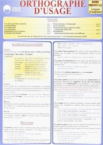 FASCICULE ORTHOGRAPHE D'USAGE