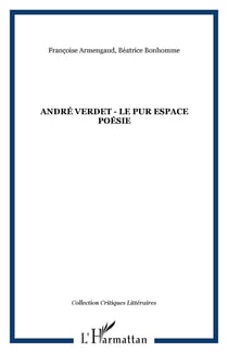 André Verdet - Le pur espace poésie