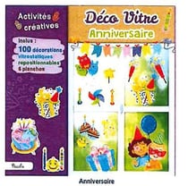 Déco vitres : anniversaire
