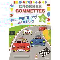 Grosses gommettes pour petites mains : les voitures de course