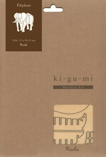 Puzzle 3D en bois - Éléphant