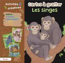 Cartes à gratter : singes
