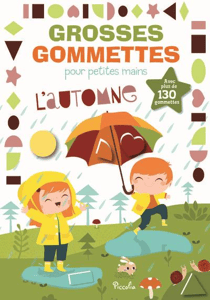 Grosses gommettes pour petites mains : l'automne