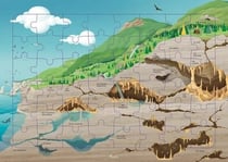 Puzzle 48 pièces - Les grottes