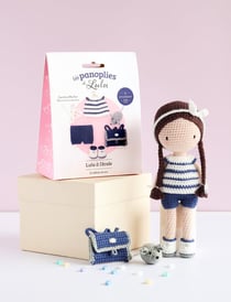 Kit crochet Les Editions de Saxe - Panoplie Lulu école - Lulu Compotine