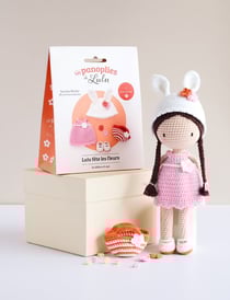 Kit crochet Les Editions de Saxe - Panoplie Lulu fleurs - Lulu Compotine
