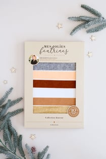 Lot de 10 feuilles de feutrine Editions de Saxe - Douceur