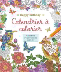 Happy birthday calendrier a colorier-