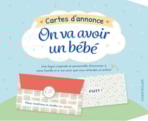 On va avoir un bébé - cartes d'annonce