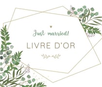 Just married! Livre d'or (eucalyptus)