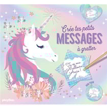 Créer tes petits messages à gratter - Licornes
