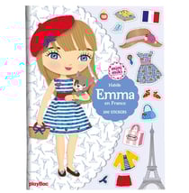 Minimiki - cahier stickers - habille emma en france - nouvelle edition