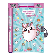 Carnet Play Bac - 16.3 X 21 X 1.8 cm – Mon journal intime kawaii - 96 pages