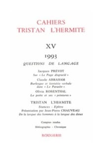 Cahiers tristan l'hermite n.15
