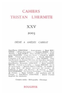 Cahiers tristan l'hermite n.23/25