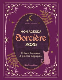 Agenda civil 2025 - Violet - 17 x 22 cm - Mon agenda de sorciere 2025