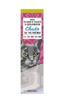 Mes marque-pages à colorier au numéro - Chats - Rustica
