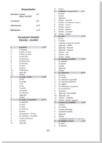 Vocabulaire thematique francais-occitan