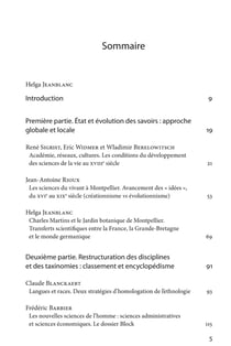 Sciences du vivant et representations en europe (xviiie - xxe siecles)