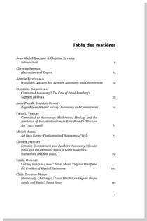 Autonomy and commitment in twentieth-century british arts