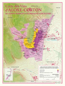 Carte des vins Aloxe-Corton Pernand-Vergelesses et Ladoix