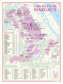 Carte des vins de Margaux