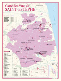 Carte des vins de Saint-Estèphe