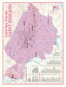 Carte des vins de Saint-Emilion