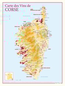 Carte des vins de Corse