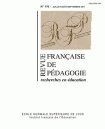 Revue française de pédagogie, n° 176/2011