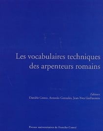 Les Vocabulaires techniques des arpenteurs romains