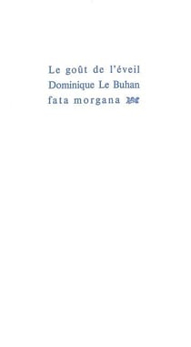 Le goût de l'éveil