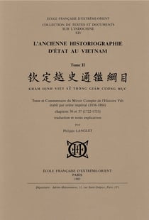 L'ancienne historiographie d'état au vietnam (2 tomes)
