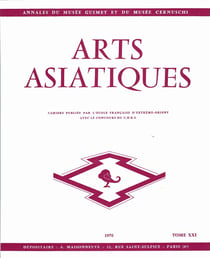 Arts asiatiques t.21 (1970)
