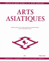 Arts asiatiques t.23 (1971)