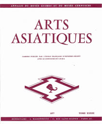 Arts asiatiques t.33 (1977)
