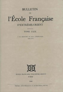 Bulletin EFEO : Numéro spécial : mélanges à la mémoire de Paul Demieville (1894-1979)