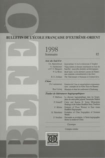 Bulletin EFEO n.85 (édition 1998)