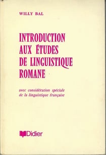 Introduction aux études de linguistique romane : avec considération spéciale de la linguistique française