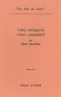 Voici pourquoi voici comment