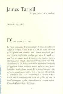 James Turrell : La perception est le medium
