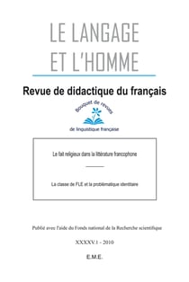 Le fait religieux dans la littérature francophone - la classe de FLE et la problématique identitaire