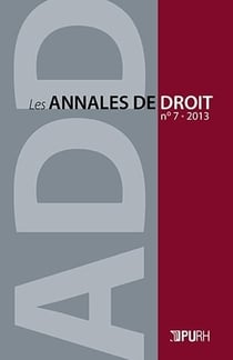 Les Les Annales de droit, n° 7/2013