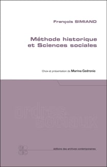 Francois simiand - methode historique et sciences sociales