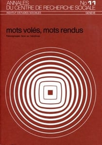 Mots volés, mots rendus - témoignages face au handicap