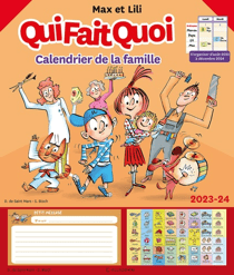 Max et Lili : calendrier de la famille : qui fait quoi (édition 2023/2024)